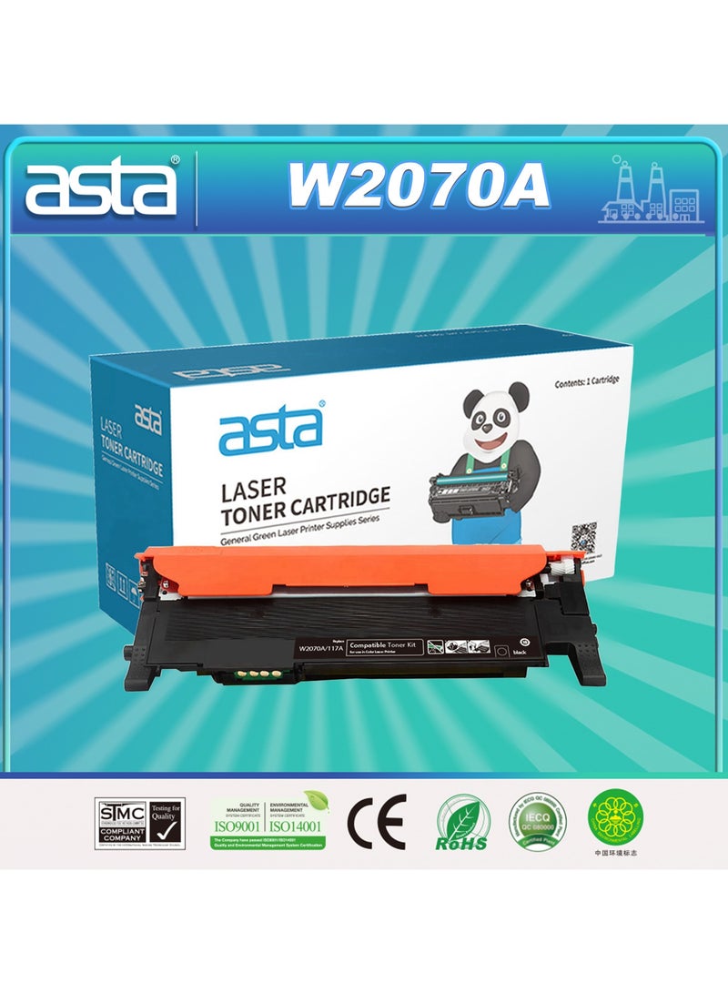 ASTA 117A W2070A 178nw 179fnw Toner Compatible For HP Color Laser 150a Printer W 2070 117 A 178 179 150 nw fnw Toner Cartridge Laserjet pr Black BK Office Consumable Replacement High Yield Premium - Image 1